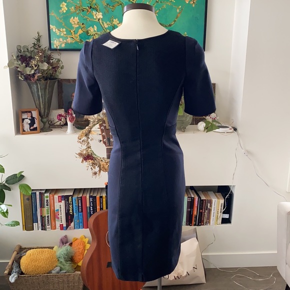 Never worn navy and black 00 Club Monaco bodycon dress - Picture 5 of 6